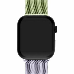 Ремешок для Apple Watch Series 1 38 мм Mutural металлический Зелёно-фиолетовый