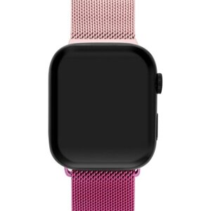 Ремешок для Apple Watch Series 7 45 мм Mutural металлический Фиолетово-розовый