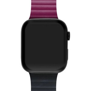Ремешок для Apple Watch Series SE (1-е поколение) 40 мм Mutural силиконовый Чёрно-бордовый