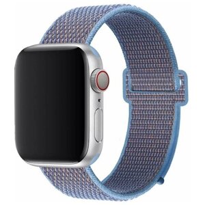 Ремешок для умных часов Apple Watch (Эпл Вотч) 42/44/45/49mm InnoZone APWTNY42-34, лиловый/перламутровый, нейлоновый