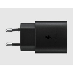 Samsung Сетевое зарядное устройство USB Type-C, адаптер для быстрой зарядки, 25 W, черный