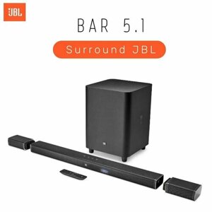 Саундбар JBL Bar 5.1 Surround звуковая панель 4K Ultra HD, черный