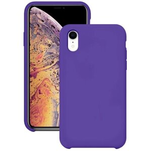 Силиконовая накладка без логотипа (Silicone Case) для Apple iPhone XR фиолетовый