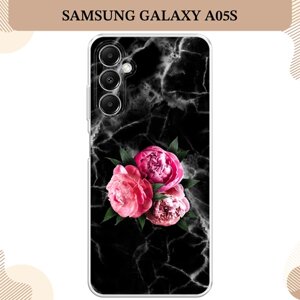 Силиконовый чехол "Букет на черном мраморе" на Samsung Galaxy A05s / Самсунг А05s