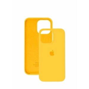 Силиконовый чехол для iPhone 15 soft touch Желтый