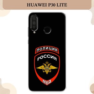 Силиконовый чехол "Эмблема Полиции" на Huawei P30 Lite/Honor 20S/20 Lite (2020) / Хуавей P30 Лайт