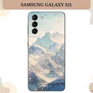Силиконовый чехол "Горы 4" на Samsung Galaxy S21 / Самсунг Галакси S21