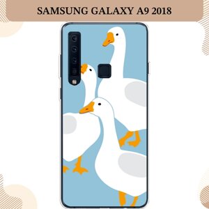 Силиконовый чехол "Гусиное трио" на Samsung Galaxy A9 2018 / Самсунг Галакси A9