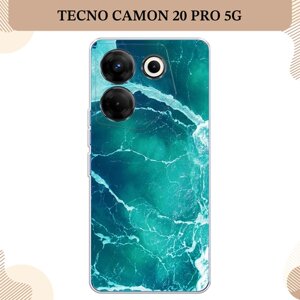 Силиконовый чехол "Изумрудный океан" на Tecno Camon 20 Pro 5G / Текно Камон 20 Про 5G