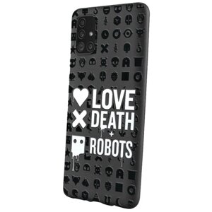 Силиконовый чехол Mcover для Samsung Galaxy A51 с рисунком Love, death + robots