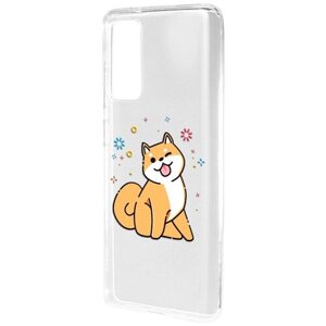 Силиконовый чехол Mcover для Samsung Galaxy S20 FE с рисунком Собака Сиба-ину