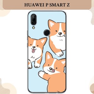 Силиконовый чехол "Милые корги" на Huawei P Smart Z / Хонор 9Х