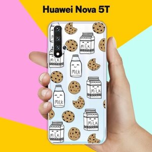 Силиконовый чехол Молоко и печеньки на Huawei Nova 5T