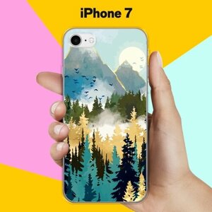 Силиконовый чехол на Apple iPhone 7 Пейзаж 12 / для Эпл Айфон 7