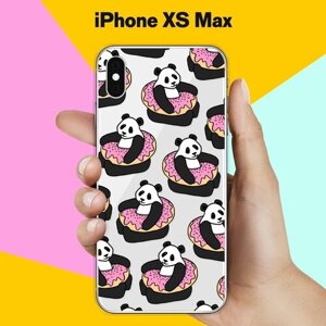 Силиконовый чехол на Apple iPhone XS Max Панды / для Эпл Айфон Икс С Макс