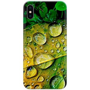 Силиконовый чехол на Apple iPhone Xs / X / Эпл Айфон Икс / Икс Эс с рисунком "После дождя"