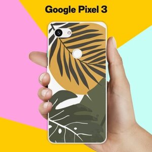 Силиконовый чехол на Google Pixel 3 Цветы / для Гугл Пиксель 3