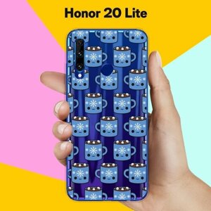 Силиконовый чехол на Honor 20 Lite Синие чашки / для Хонор 20 лайт