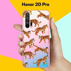 Силиконовый чехол на Honor 20 Pro Тигры / для Хонор 20 Про