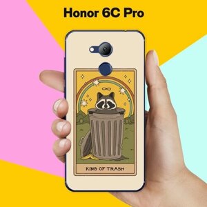 Силиконовый чехол на Honor 6C Pro Енот / для Хонор 6Ц Про