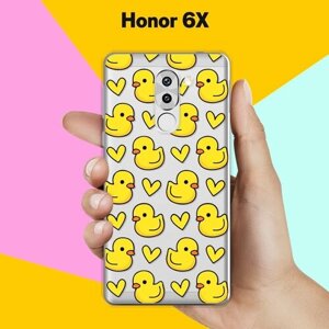 Силиконовый чехол на Honor 6X Утята / для Хонор 6 Икс