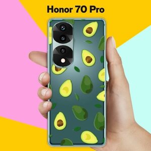 Силиконовый чехол на Honor 70 Pro Авокадо / для Хонор 70 Про