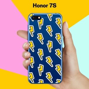 Силиконовый чехол на Honor 7S Молнии / для Хонор 7 С
