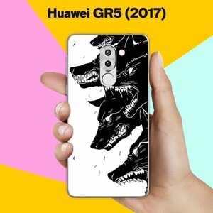 Силиконовый чехол на Huawei GR5 2017 Волки / для Хуавей Джи Эр 5 2017