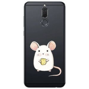 Силиконовый чехол на Huawei Mate 10 Lite / Хуавей Мате 10 Лайт Мышка, прозрачный