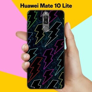 Силиконовый чехол на Huawei Mate 10 Lite Молнии 7 / для Хуавей Мейт 10 Лайт