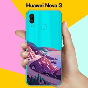 Силиконовый чехол на Huawei nova 3 Горы 20 / для Хуавей Нова 3