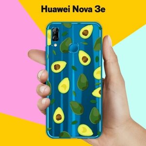 Силиконовый чехол на Huawei nova 3e Авокадо / для Хуавей Нова 3е