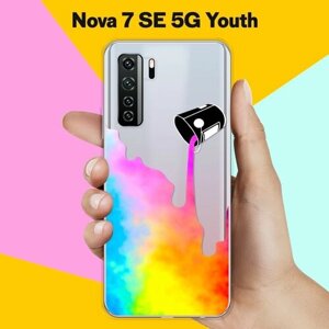 Силиконовый чехол на Huawei Nova 7 SE 5G Youth Краски / для Хуавей Нова 7 СЕ
