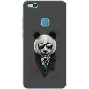 Силиконовый чехол на Huawei P10 Lite / Хуавей П10 Лайт Деловая панда
