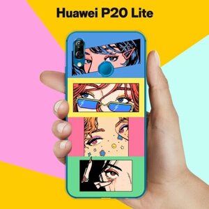 Силиконовый чехол на Huawei P20 Lite 4 кадра / для Хуавей П20 Лайт