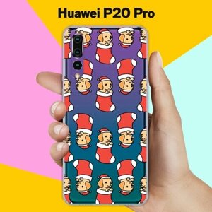 Силиконовый чехол на Huawei P20 Pro Узор новогодний / для Хуавей П20 Про