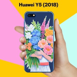 Силиконовый чехол на Huawei Y5 2018 Букет цветов / для Хуавей Ю5 2018