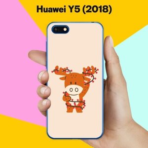 Силиконовый чехол на Huawei Y5 2018 Олень / для Хуавей Ю5 2018