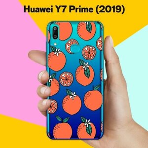 Силиконовый чехол на Huawei Y7 (2019) Апельсины / для Хуавей У7 (2019)