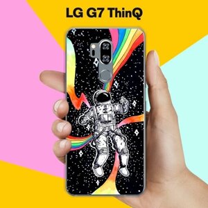 Силиконовый чехол на LG G7 ThinQ Астронавт 40 / для ЛДжи Джи 7 СинКу