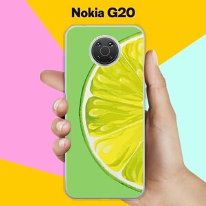 Силиконовый чехол на Nokia G20 Лайм / для Нокия Джи20