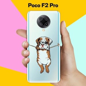 Силиконовый чехол на Poco F2 Pro Бульдог / для Поко Ф2 Про