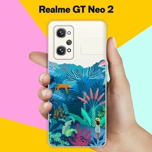 Силиконовый чехол на Realme GT Neo 2 Цветы 20 / для Реалми ДжиТи Нео 2