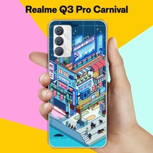 Силиконовый чехол на realme Q3 Pro Carnival Edition 8bit / для Реалми Ку 3 Про Карнивал