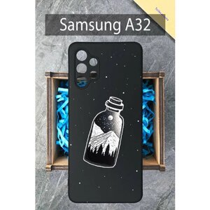 Силиконовый чехол на Samsung A32 с принтом Бутылка Самсунг A32