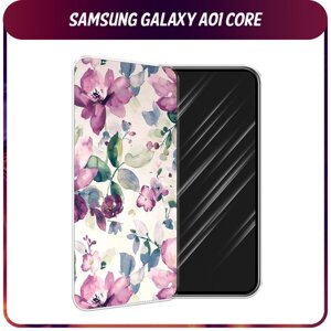 Силиконовый чехол на Samsung Galaxy A01 Core / Самсунг Галакси A01 Core "Акварельная нежность"