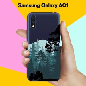 Силиконовый чехол на Samsung Galaxy A01 Лес / для Самсунг Галакси А01