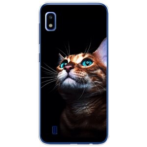 Силиконовый чехол на Samsung Galaxy A10 / Самсунг Галакси А10 Мечтательный кот