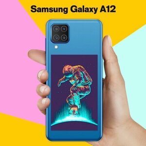 Силиконовый чехол на Samsung Galaxy A12 Сёрфер / для Самсунг Галакси А12