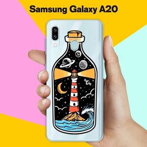 Силиконовый чехол на Samsung Galaxy A20 Бутылка / для Самсунг Галакси А20